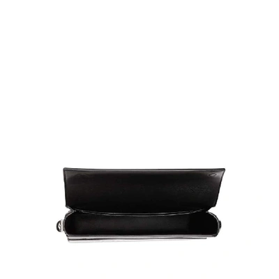 Shop Burberry Black Leather Shoulder Bag