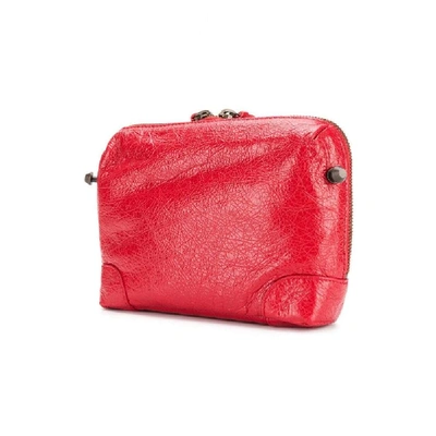 Shop Balenciaga Red Leather Shoulder Bag