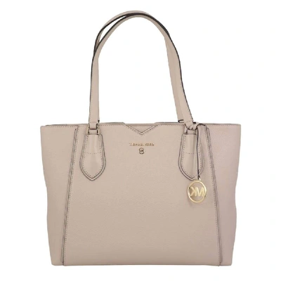 Shop Michael Kors Women's Pink Leather Tote