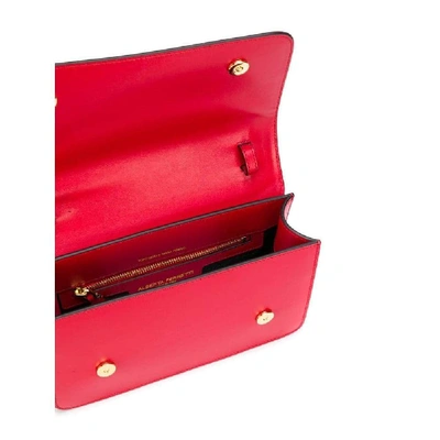 Shop Alberta Ferretti Women's Red Leather Shoulder Bag