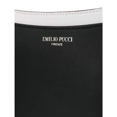 Shop Emilio Pucci Women's Black Leather Shoulder Bag