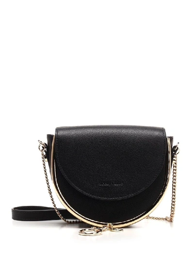 Shop See By Chloé Women's Black Leather Shoulder Bag