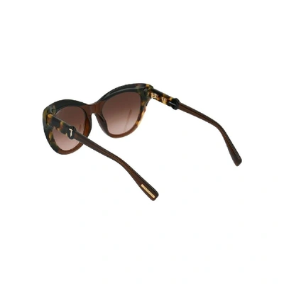 Shop Trussardi Women's Brown Acetate Sunglasses
