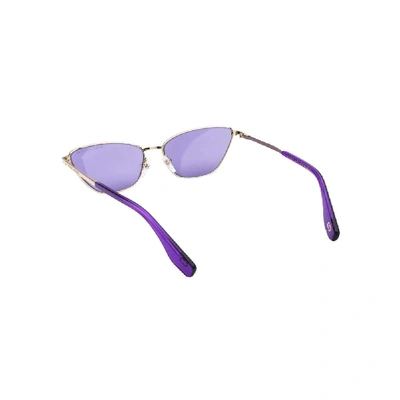 Shop Marc Jacobs Purple Metal Sunglasses