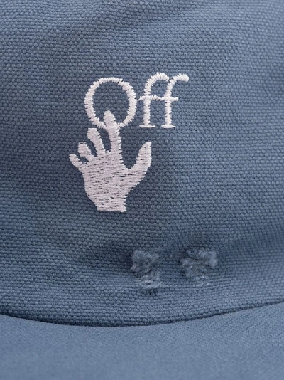 Shop Off-white Women's Blue Cotton Hat