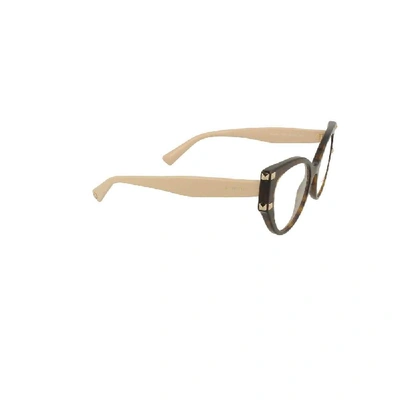 Shop Valentino Women's Brown Acetate Glasses