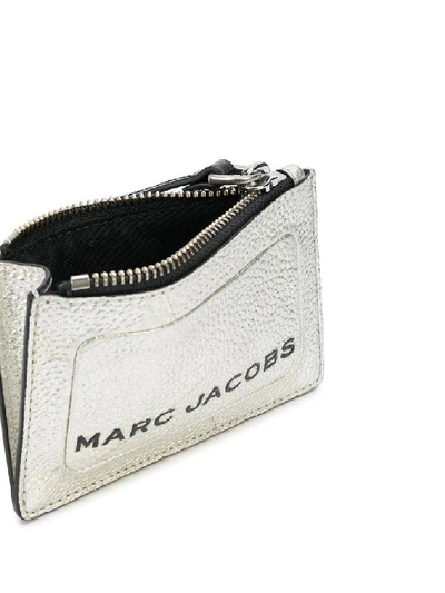 Shop Marc Jacobs Women's Silver Leather Card Holder