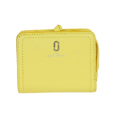 Shop Marc Jacobs Yellow Leather Wallet