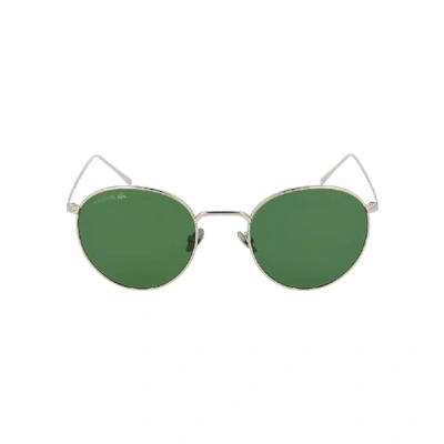 Shop Lacoste Silver Metal Sunglasses