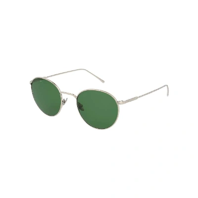 Shop Lacoste Silver Metal Sunglasses