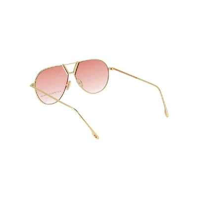 Shop Victoria Beckham Women's Gold Metal Sunglasses