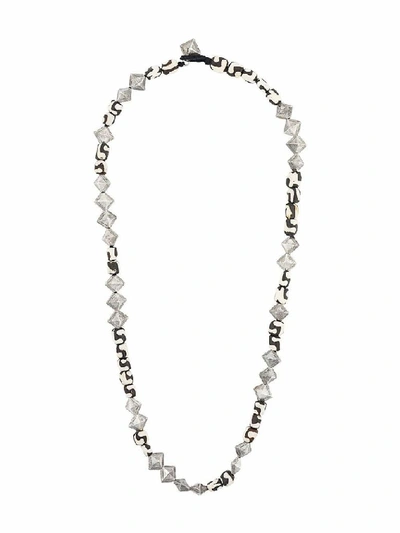 Shop Saint Laurent Multicolor Metal Necklace