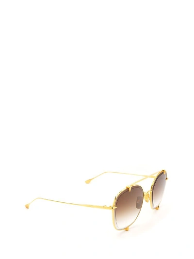 Shop Dita Women's Gold Metal Sunglasses