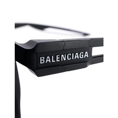 Shop Balenciaga Women's Black Acetate Sunglasses