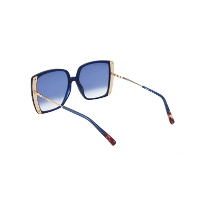 Shop Missoni Women's Blue Acetate Sunglasses