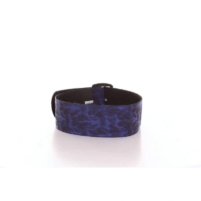 Shop Aglini Women's Blue Leather Belt