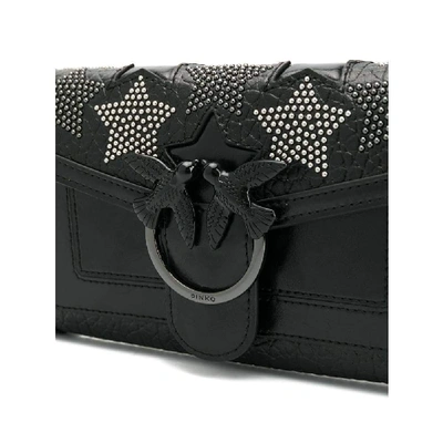 Shop Pinko Black Leather Wallet