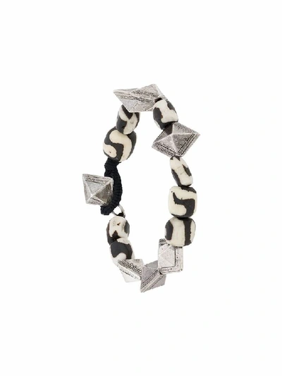 Shop Saint Laurent Silver Metal Bracelet