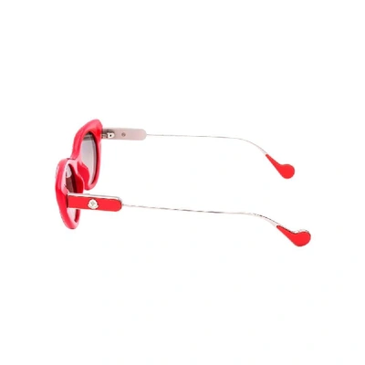 Shop Moncler Multicolor Metal Sunglasses