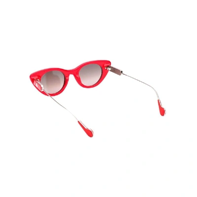 Shop Moncler Multicolor Metal Sunglasses