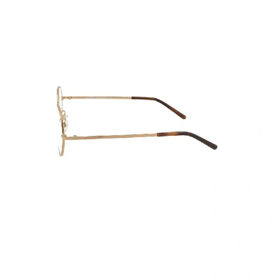 Shop Marc Jacobs Gold Metal Glasses