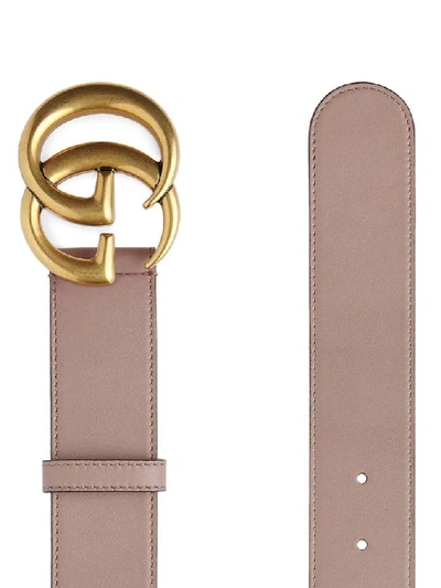 Shop Gucci Women's Pink Leather Belt