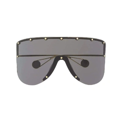 Shop Gucci Black Metal Sunglasses