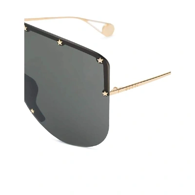 Shop Gucci Black Metal Sunglasses