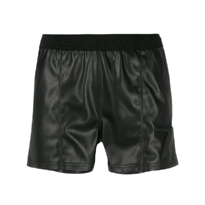 Shop Karl Lagerfeld Women's Black Polyester Shorts