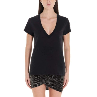 Shop Iro Women's Black Cotton T-shirt