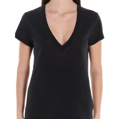 Shop Iro Women's Black Cotton T-shirt