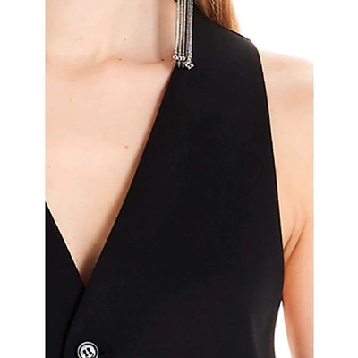 Shop Saint Laurent Women's Black Wool Vest