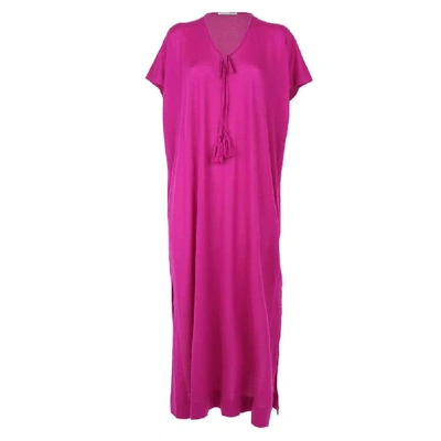 Shop Agnona Women's Fuchsia Cashmere Dress