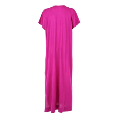 Shop Agnona Women's Fuchsia Cashmere Dress