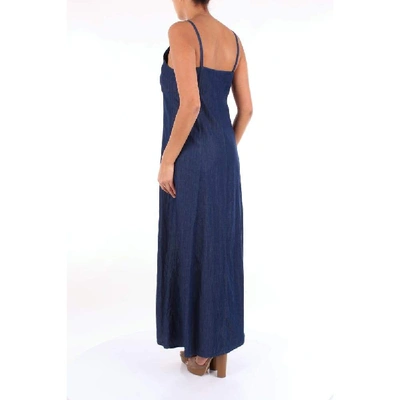 Shop Altea Women's Blue Synthetic Fibers Dress