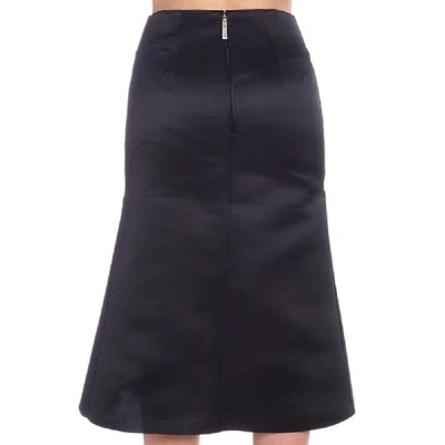Shop Balenciaga Women's Black Silk Skirt