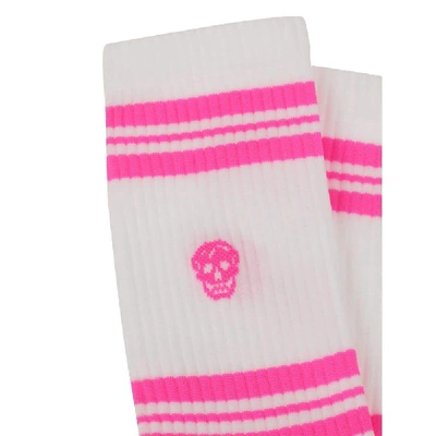 Shop Alexander Mcqueen White Cotton Socks