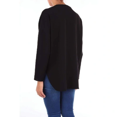 Shop Alberto Biani Black Silk Blouse