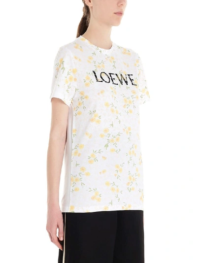 Shop Loewe Women's White Cotton T-shirt