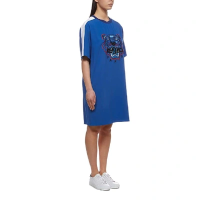 Shop Kenzo Blue Acetate Dress