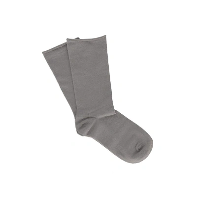 Shop Brunello Cucinelli Grey Cashmere Socks