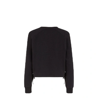 Shop Fendi Women's Black Cotton Sweatshirt