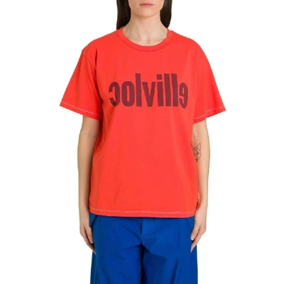 Shop Colville Orange Cotton T-shirt