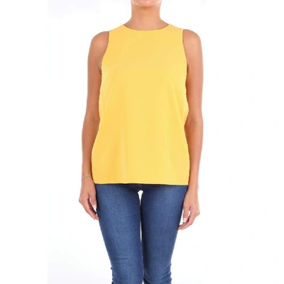 Shop Alberto Biani Women's Yellow Tank Top