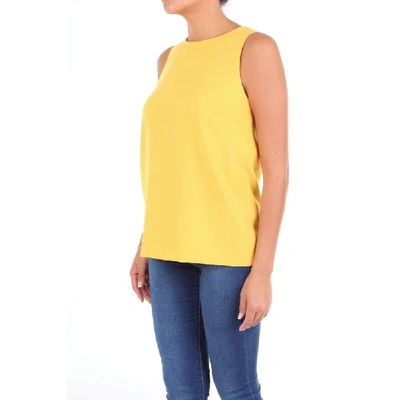 Shop Alberto Biani Women's Yellow Tank Top