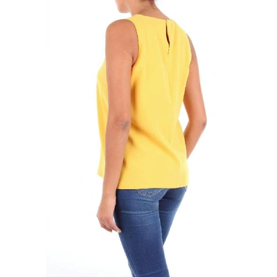 Shop Alberto Biani Women's Yellow Tank Top
