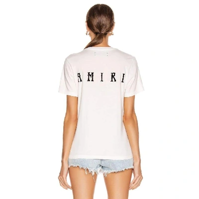 Shop Amiri White Cotton T-shirt