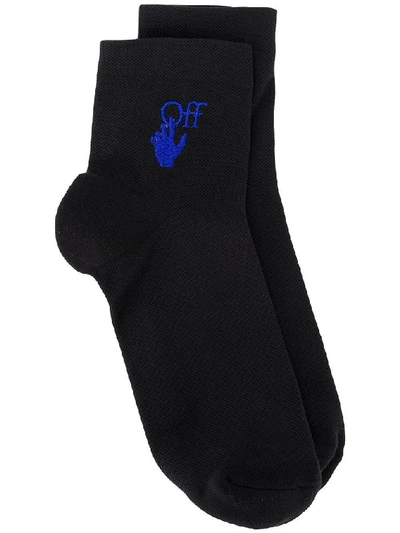 Shop Off-white Women's Black Polyamide Socks