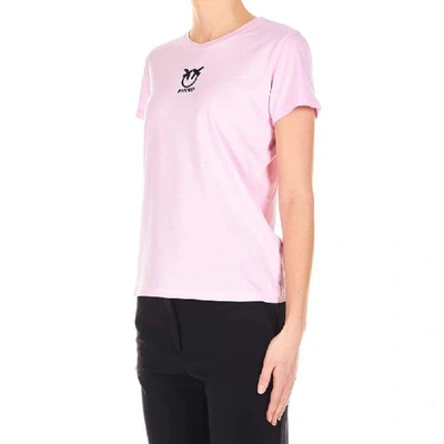 Shop Pinko Pink Cotton T-shirt