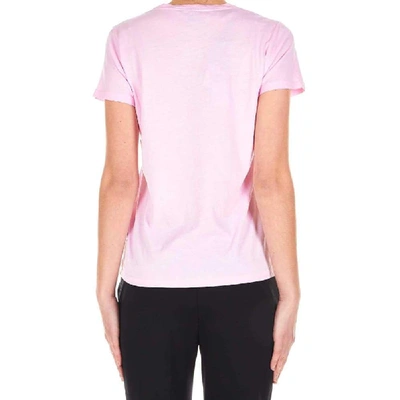 Shop Pinko Pink Cotton T-shirt